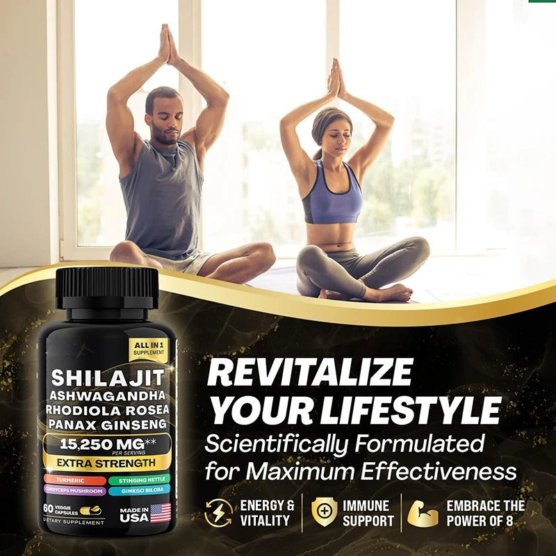 Shilajit Kapseln 8 in 1